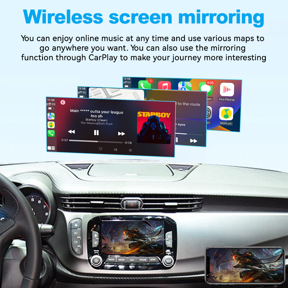(WZAF-2) JoyeAuto Alfa Wireless Apple Carplay AirPlay Android Auto Interface for Alfa Giulietta Mirror-link Plug and Play