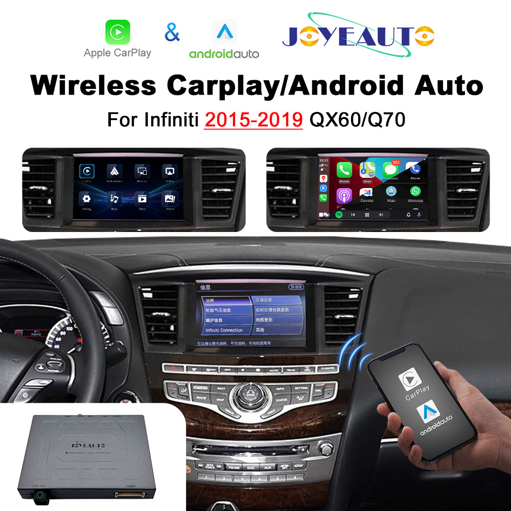 (WZIN-2) New JoyeAuto Carplay Module Retrofit for 2015-2019 Infiniti QX60 Q70 QX70 WiFi Wireless Apple CarPlay AirPlay Android Auto Interface Main image