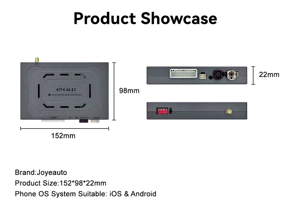 (WZAF-2) JoyeAuto Alfa Wireless Apple Carplay AirPlay Android Auto Interface for Alfa Giulietta Mirror-link Plug and Play