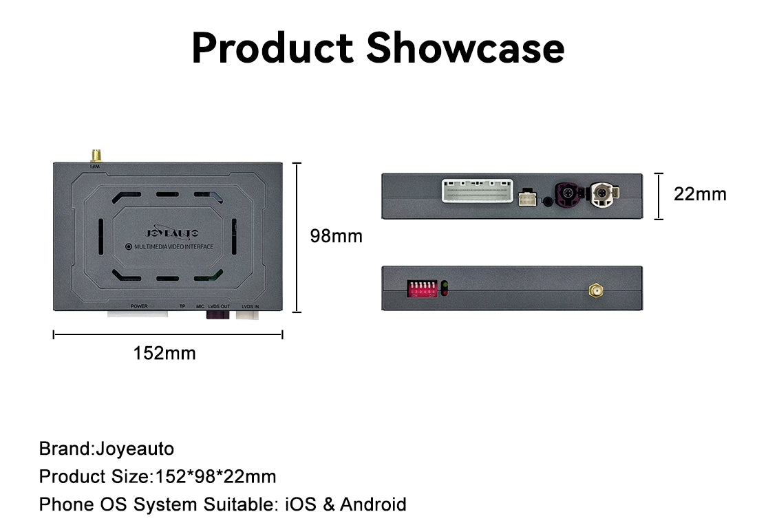 (WZAF-2) JoyeAuto Alfa Wireless Apple Carplay AirPlay Android Auto Interface for Alfa Giulietta Mirror-link Plug and Play