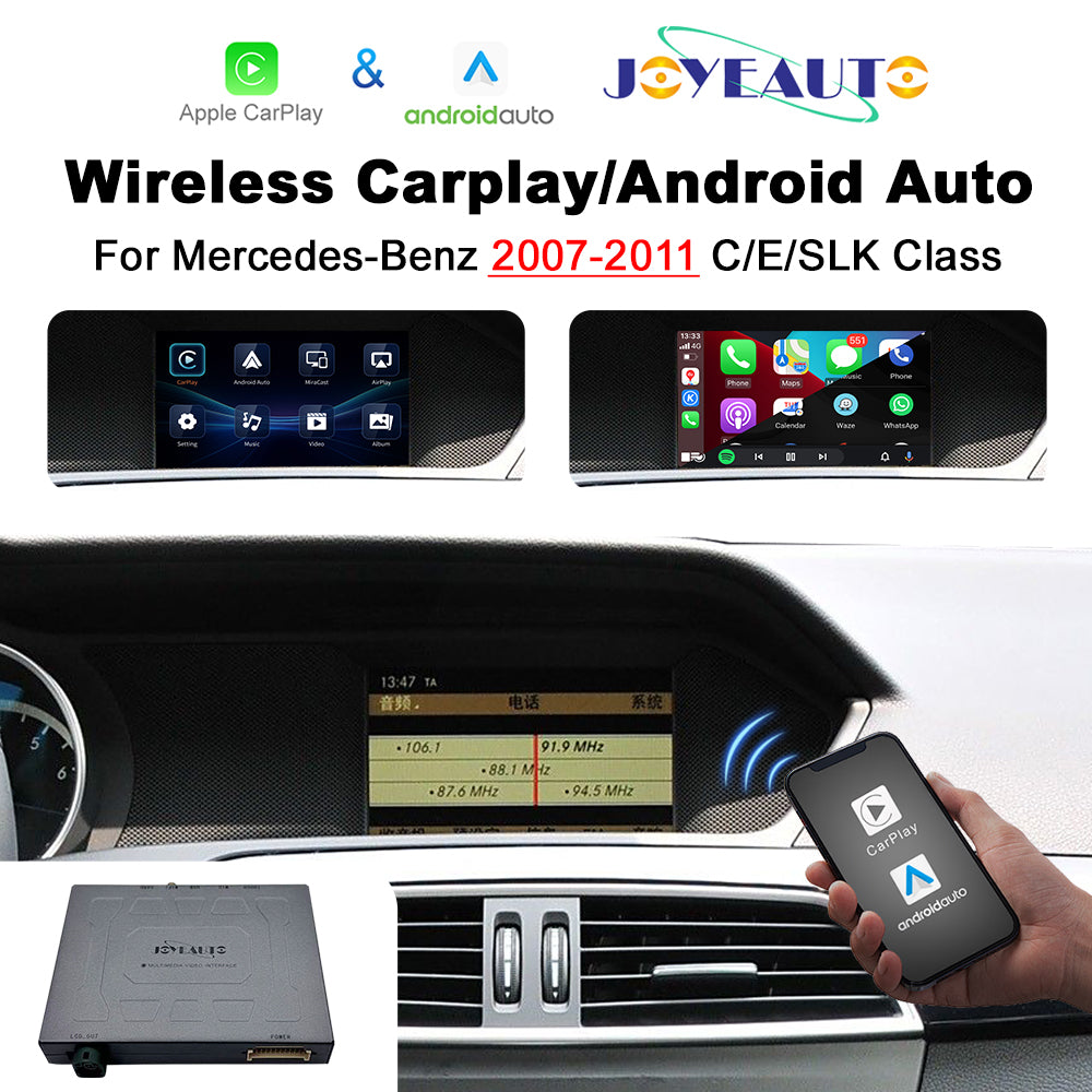 (WZME-3) Joyeauto Mercedes Benz C E GLK SLK 2008-2011 NTG4.0 WiFi Wireless Apple CarPlay Airplay Android Auto Retrofit Main image