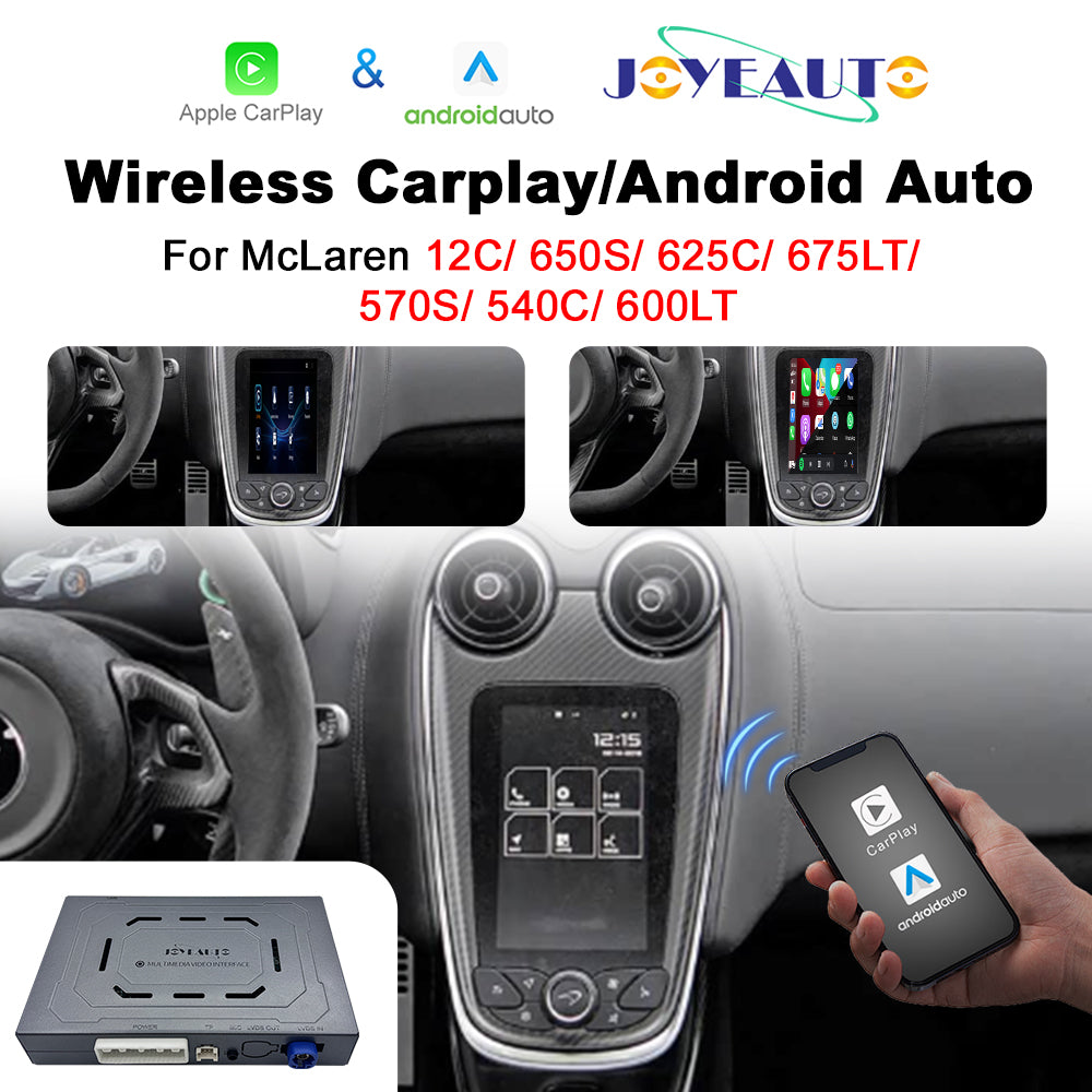 (WZML-1)JoyeAuto Wireless Apple Carplay AirPlay Android Auto Mirror-Link Interface for McLaren 12C 650S 625C 675LT 570S 540C 600LT Plug and Play Main image