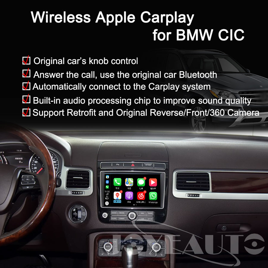 Volkswagen Touareg RCD850 RNS850 2010-2017 WiFi Wireless Apple CarPlay AirPlay Android Auto Retrofit