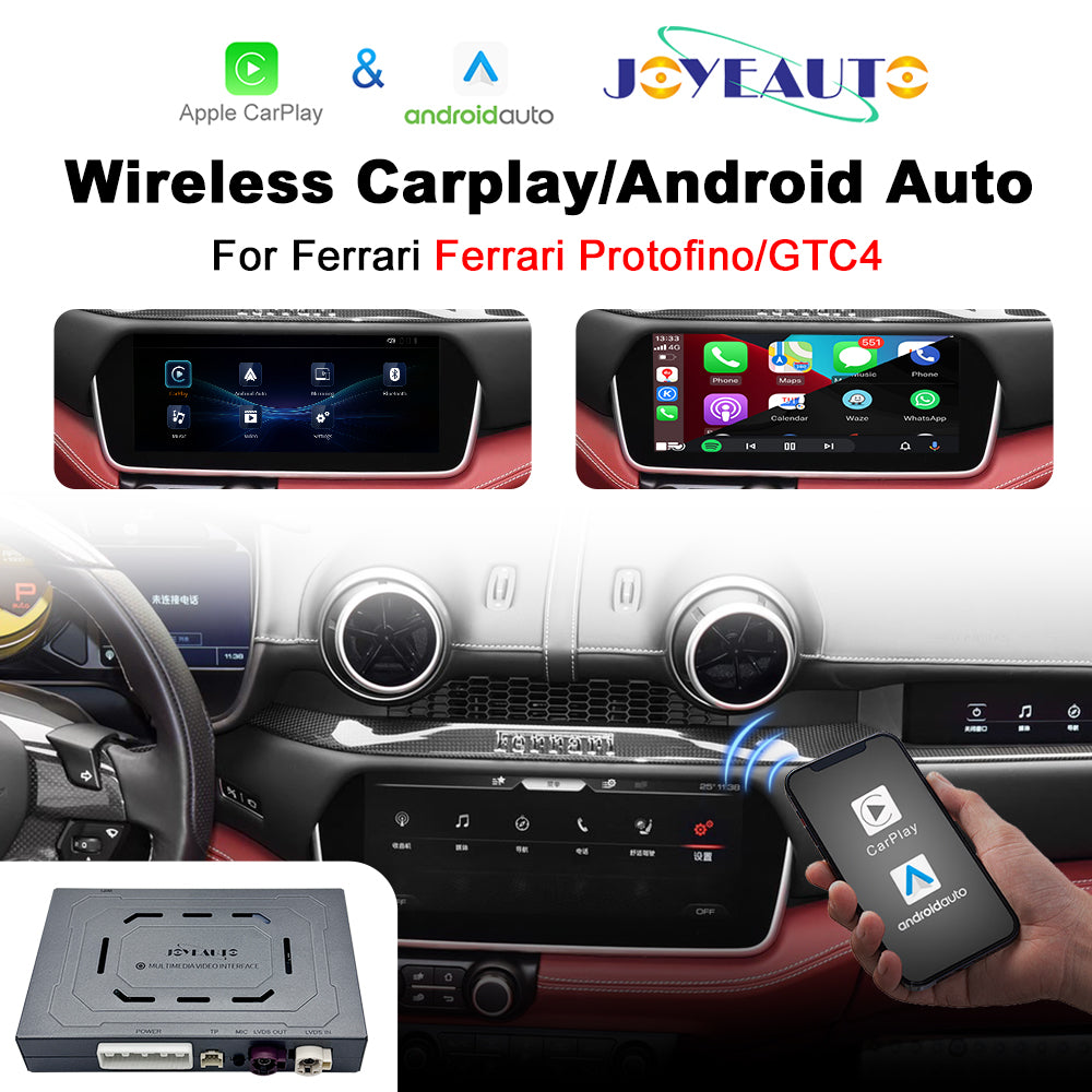 (WZFR-5)JoyeAuto Wireless Apple Carplay AirPlay Android Auto Mirror-Link Interface for Ferrari Protofino GTC4 Plug and Play Secondary image