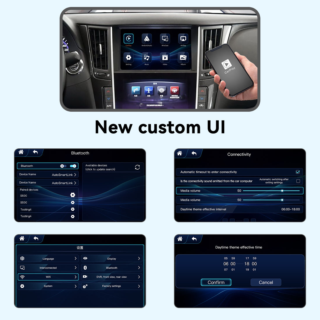 (WZIN-1) New Joyeauto Carplay Module Retrofit for 2015-2019 Infiniti Q50 Q60 Q50L QX50 WiFi Wireless Apple CarPlay AirPlay Android Auto