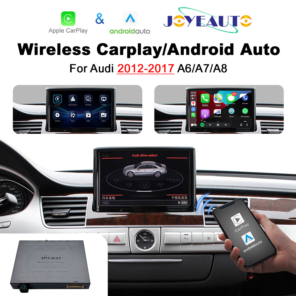 (WZAU-4) Joyeauto Audi A6 A7 MIB2 RMC A8 c7 MMI 3G Wireless Apple CarPlay Android Auto iOS AirPlay Retrofit Main image