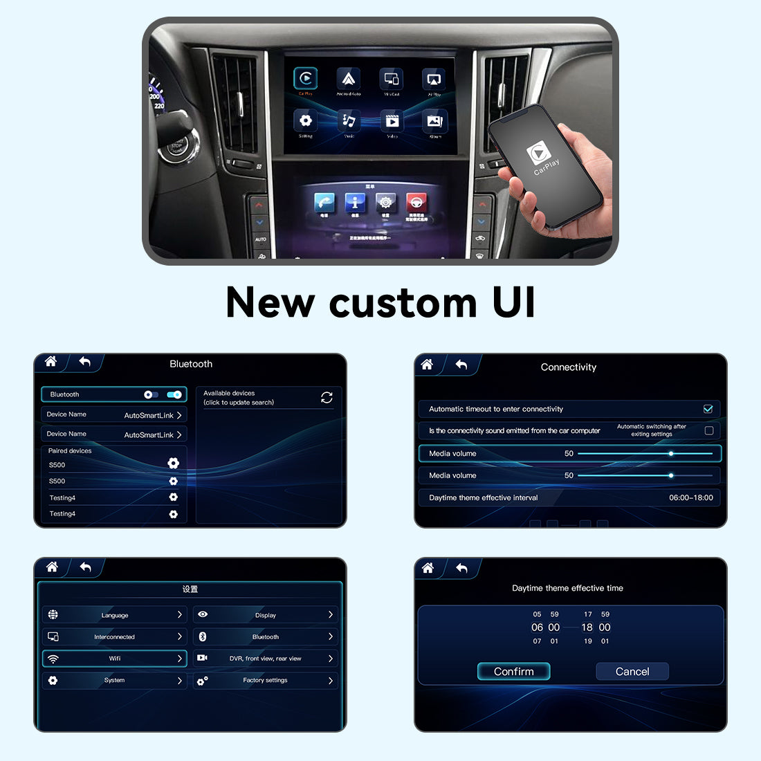 (WZIN-4) New JoyeAuto Carplay Module Retrofit for 2013-2015 Infiniti Q50 Q60 Q50L WiFi Wireless Apple CarPlay AirPlay Android Auto Interface Secondary image