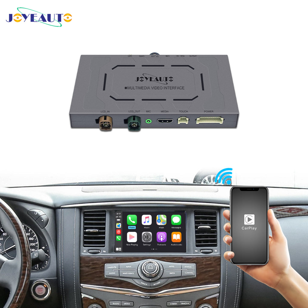 (WJNI-1) JoyeAuto WiFi Wireless Apple CarPlay AirPlay Android Auto Interface for Nissan Patrol