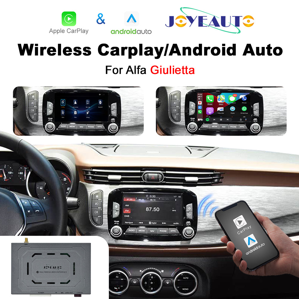 (WZAF-2) JoyeAuto Alfa Wireless Apple Carplay AirPlay Android Auto Interface for Alfa Giulietta Mirror-link Plug and Play Main image