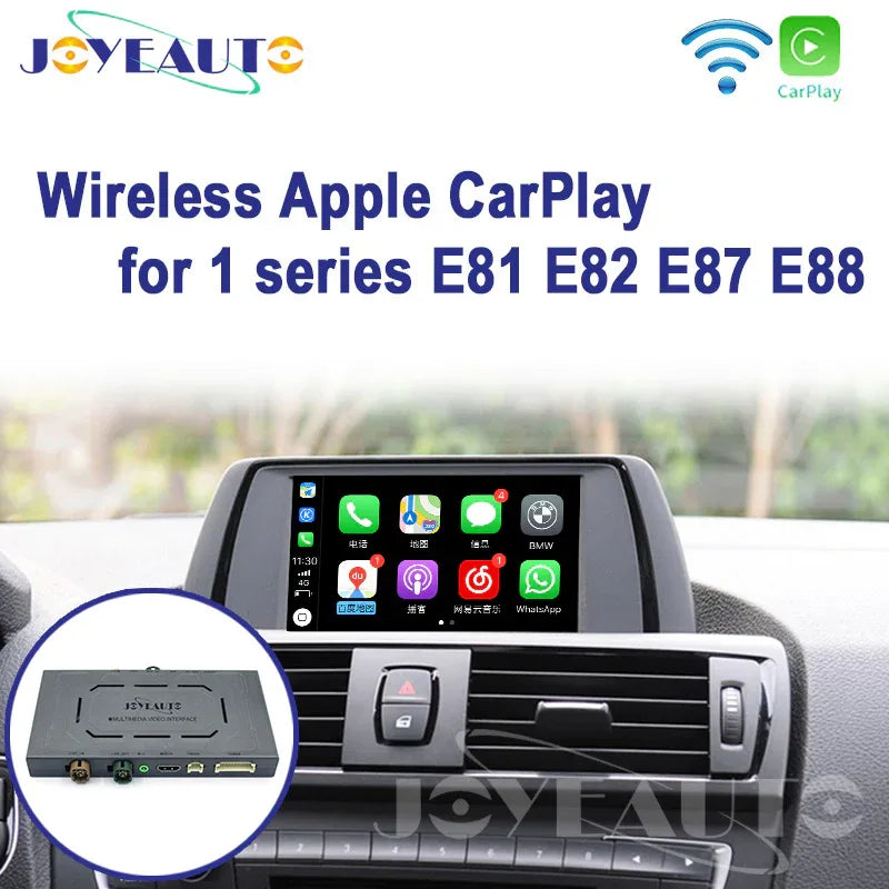 BMW 1 Series E81 E82 E87 2009-2012MY CIC WiFi Wireless Apple CarPlay Interface with Reverse Camera - MMB Auto Main image