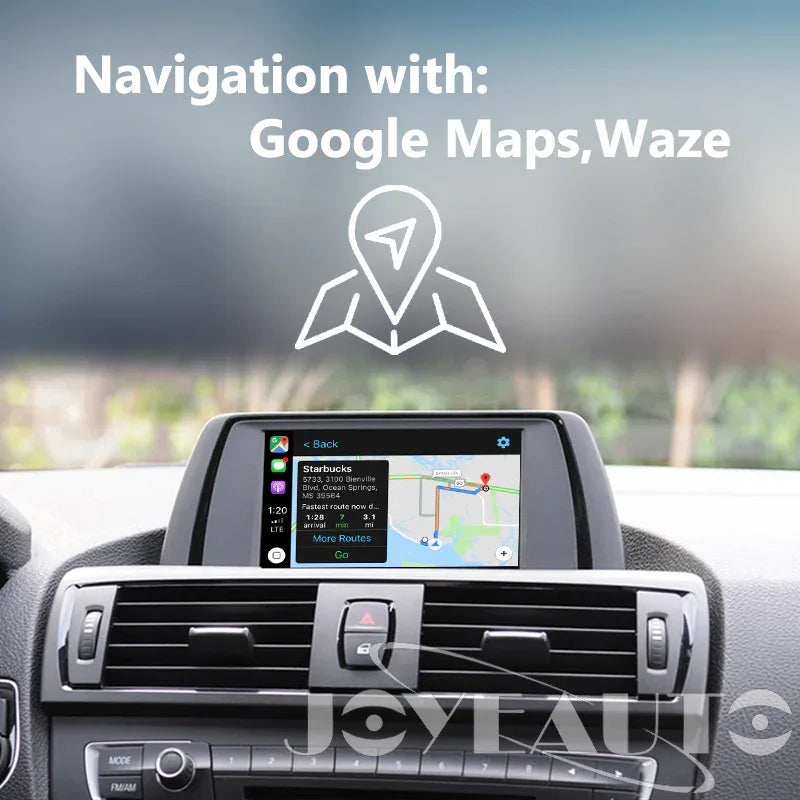 BMW 1 Series E81 E82 E87 2009-2012MY CIC WiFi Wireless Apple CarPlay Interface with Reverse Camera - MMB Auto