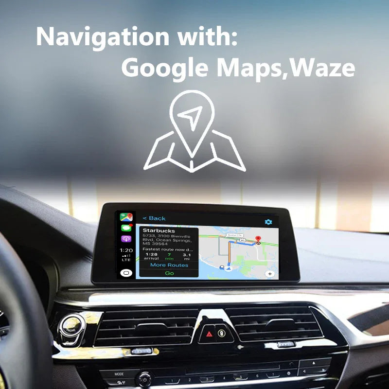 BMW 5 Series F10 F11 F07 2009-2012MY CIC WiFi Wireless Apple CarPlay Interface with Reverse Camera - MMB Auto