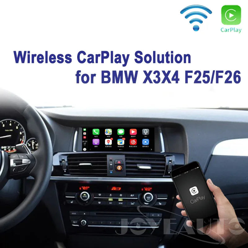 BMW X3 F25 X4 F26 2013-2017 NBT WiFi Wireless Apple CarPlay Interface Retrofit with Reverse Camera - MMB Auto Main image