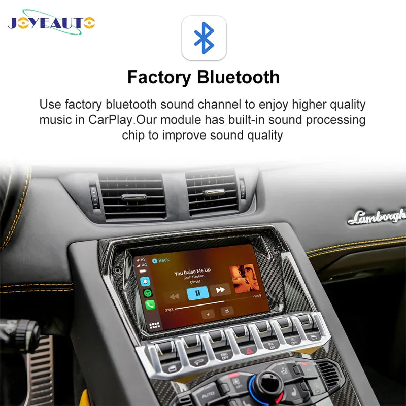 JoyeAuto WiFi Wireless Apple CarPlay AirPlay Android auto Interface for Lamborghini Aventador MMI - MMB Auto