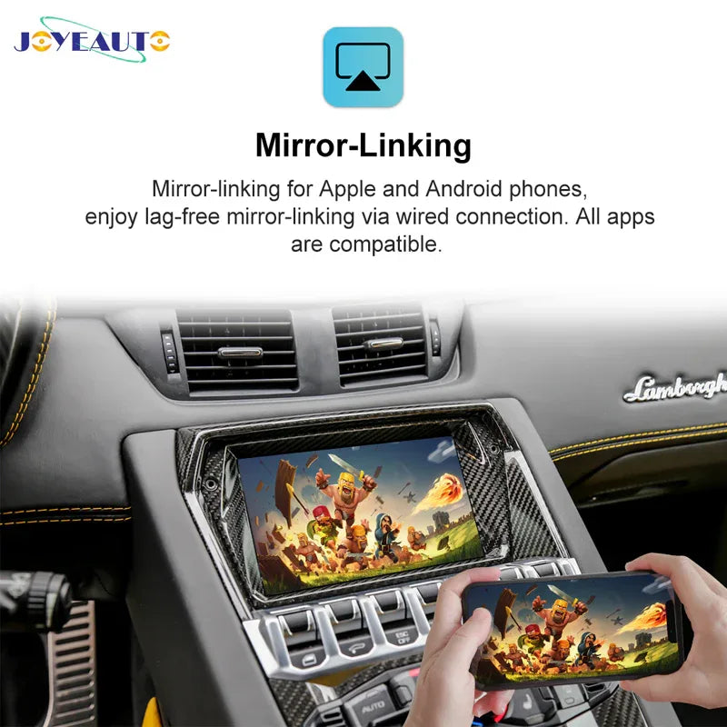 JoyeAuto WiFi Wireless Apple CarPlay AirPlay Android auto Interface for Lamborghini Aventador MMI - MMB Auto