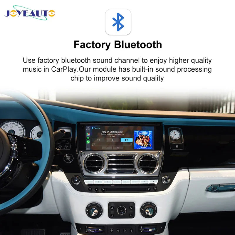 JoyeAuto WiFi Wireless Apple CarPlay AirPlay Android auto Interface for Rolls-Royce Ghost Wraith Phantom - MMB Auto