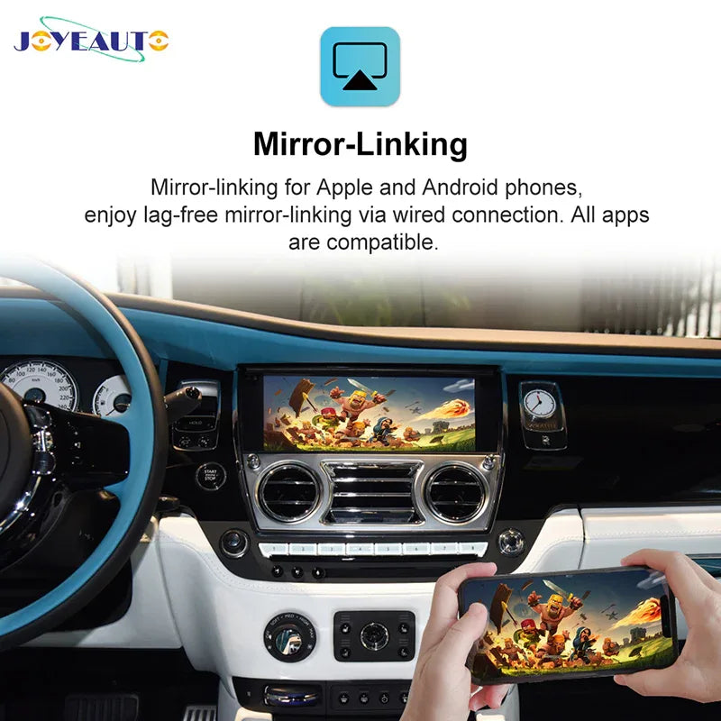 JoyeAuto WiFi Wireless Apple CarPlay AirPlay Android auto Interface for Rolls-Royce Ghost Wraith Phantom - MMB Auto