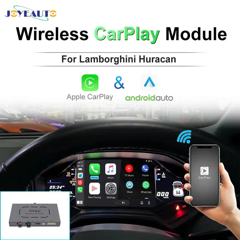 JoyeAuto WiFi Wireless Apple CarPlay AirPlay Android auto Upgrade for Lamborghini Huracan MMI - MMB Auto