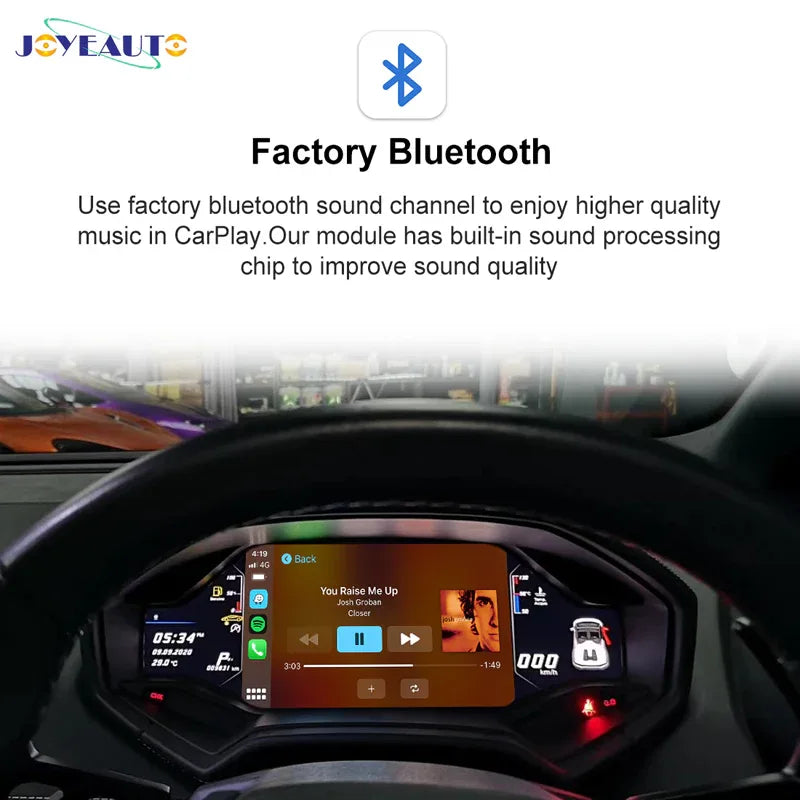 JoyeAuto WiFi Wireless Apple CarPlay AirPlay Android auto Upgrade for Lamborghini Huracan MMI - MMB Auto