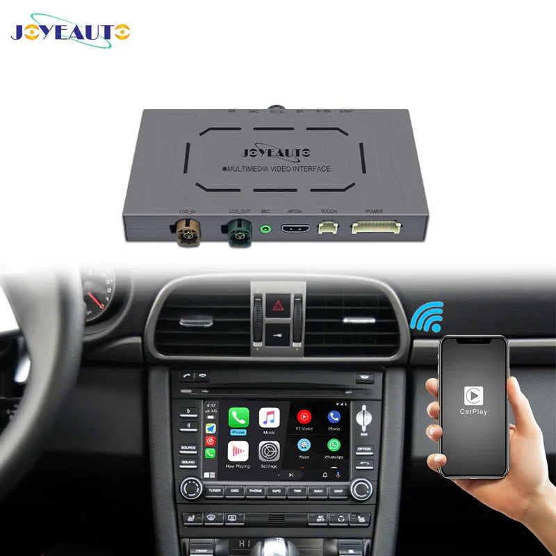 (WJPO-0)Porsche PCM3.0 Cayenne Turbo 997 987 WIFI Wireless Apple CarPlay AirPlay Android Auto Interface-1 - MMB Auto