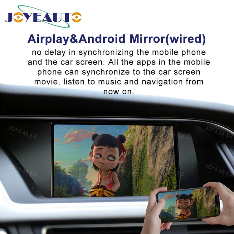 (WZAU-1) New Joyeauto Audi A4 A5 Q5 b8 without MMI Concert Symphony WIFI Wireless Apple CarPlay AirPlay Android Auto Retrofit - MMB Auto