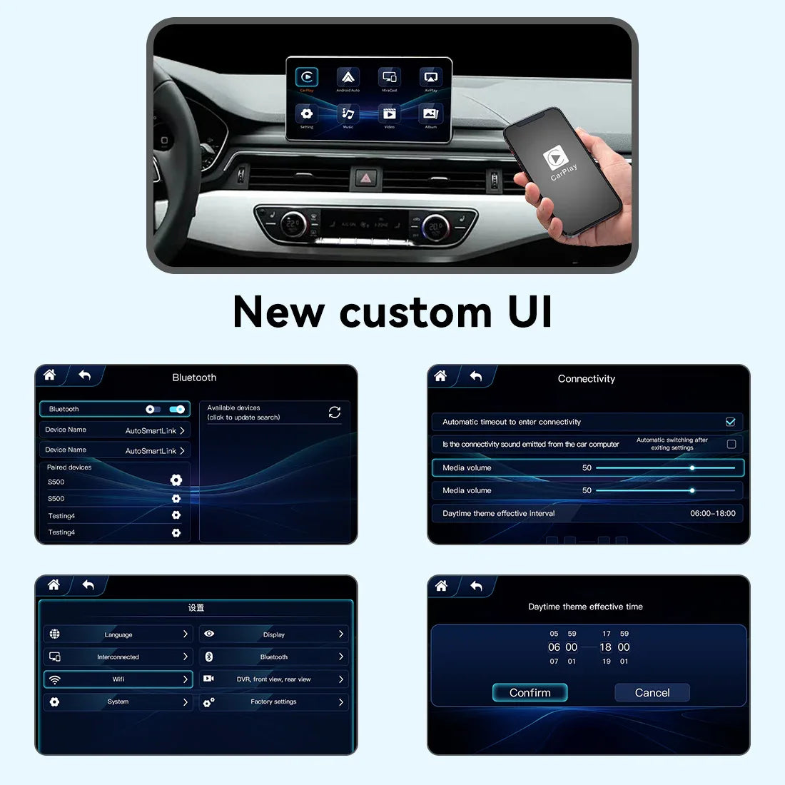(WZAU-2) Joyeauto Audi A3 MMI 3G A4/A5/Q2/Q5/Q7 B9 MIB WiFi Wireless Apple CarPlay Android Auto iOS AirPlay Retrofit - MMB Auto