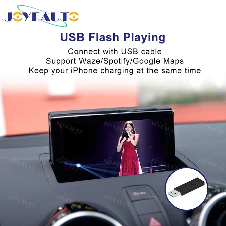 (WZAU-3) Joyeauto Audi A1 Q3 RMC MMI 2G 3G Wireless Apple CarPlay Android Auto iOS AirPlay Retrofit - MMB Auto