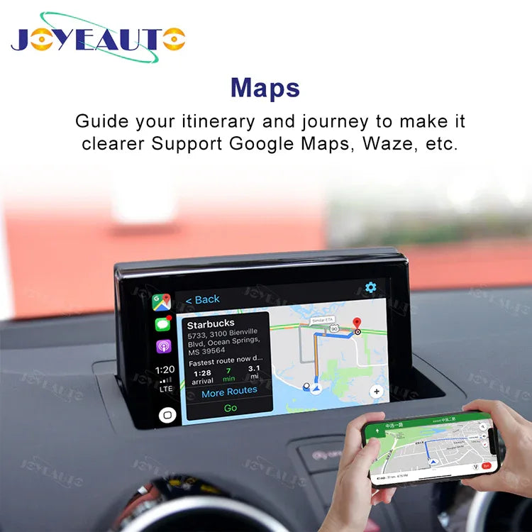 (WZAU-3) Joyeauto Audi A1 Q3 RMC MMI 2G 3G Wireless Apple CarPlay Android Auto iOS AirPlay Retrofit - MMB Auto