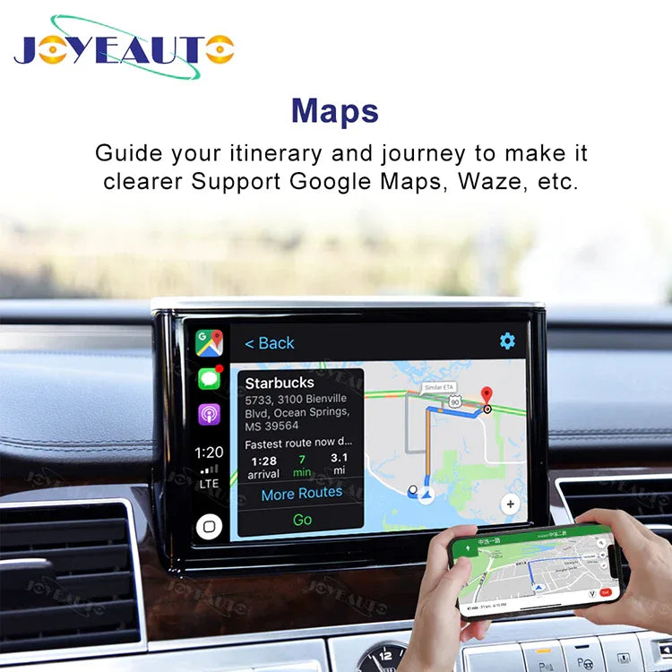 (WZAU-4) Joyeauto Audi A6 A7 MIB2 RMC A8 c7 MMI 3G Wireless Apple CarPlay Android Auto iOS AirPlay Retrofit - MMB Auto