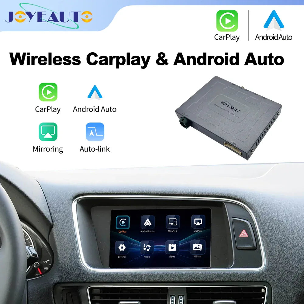 (WZAU-6)Joyeauto 2003-2009 Audi A4 A5 A6 A7 A8 MMI 2G WIFI Wireless Apple CarPlay Android Auto iOS Airplay Mirror-link Retrofit - MMB Auto Main image