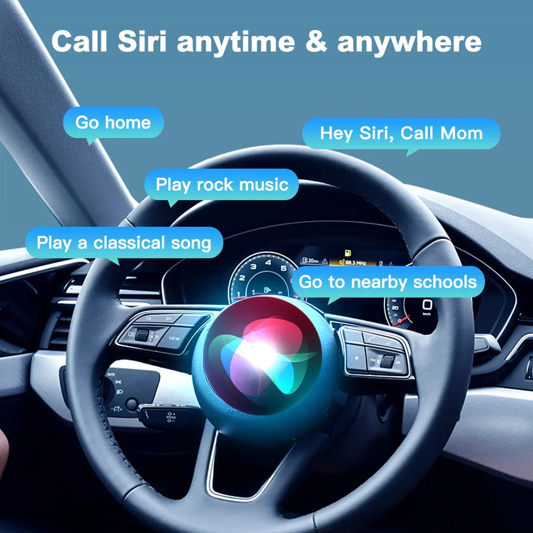 (WZAU-7)Joyeauto 2021-2023 Audi A1 Q3 Q3 Q4 Q5 Q5 MIB3 WIFI Wireless Apple CarPlay Android Auto Hicar iOS Airplay Mirror-link Retrofit Secondary image