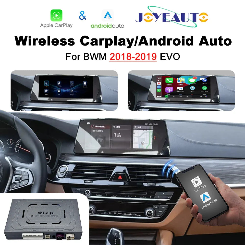 (WZBM-1) Joyeauto BMW 2016-2019 EVO NBT ID6 WiFi Wireless Apple CarPlay Android Auto Interface Upgrade - MMB Auto Main image