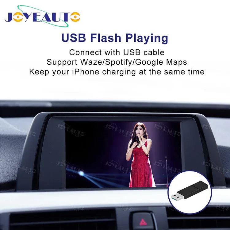 (WZBM-2) Joyeauto BMW NBT 1 2 3 4 5 7 X1 X3 X6 X5 MINI 2013-2017 Wireless Apple CarPlay AirPlay Android Auto Interface Secondary image