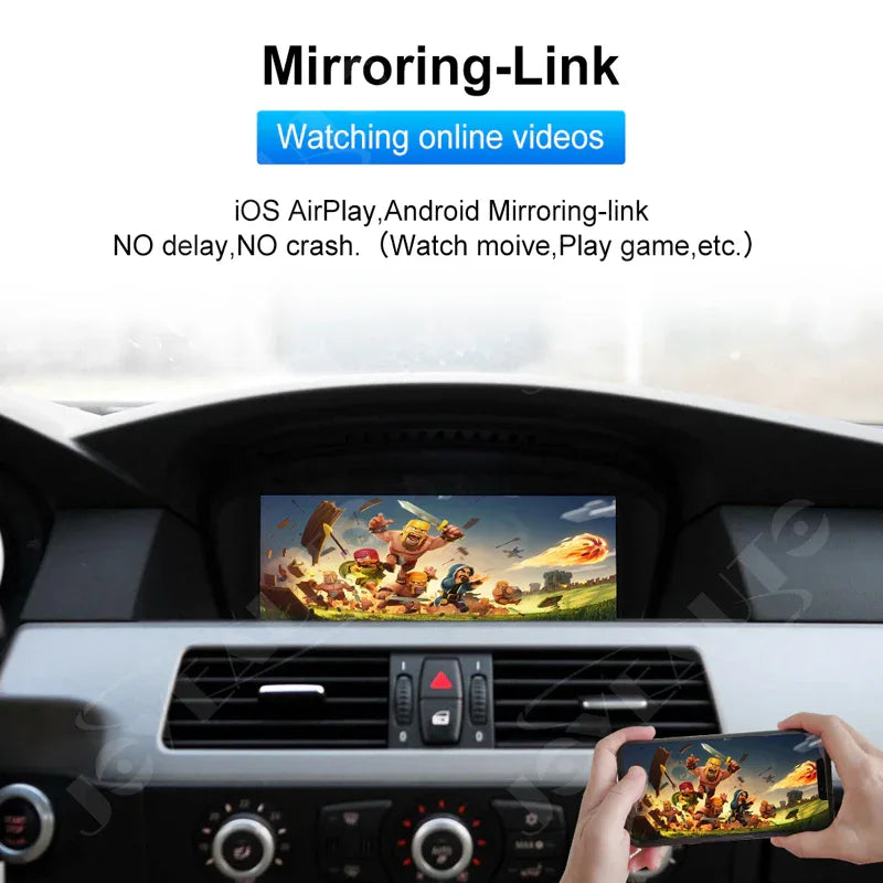 (WZBM-4) JoyeAuto Wireless Apple CarPlay Android Auto Interface for BMW CCC 8.8" E60 E61 E62 E63 E70 E71 E89 E90 E91 2003-2008MY - MMB Auto