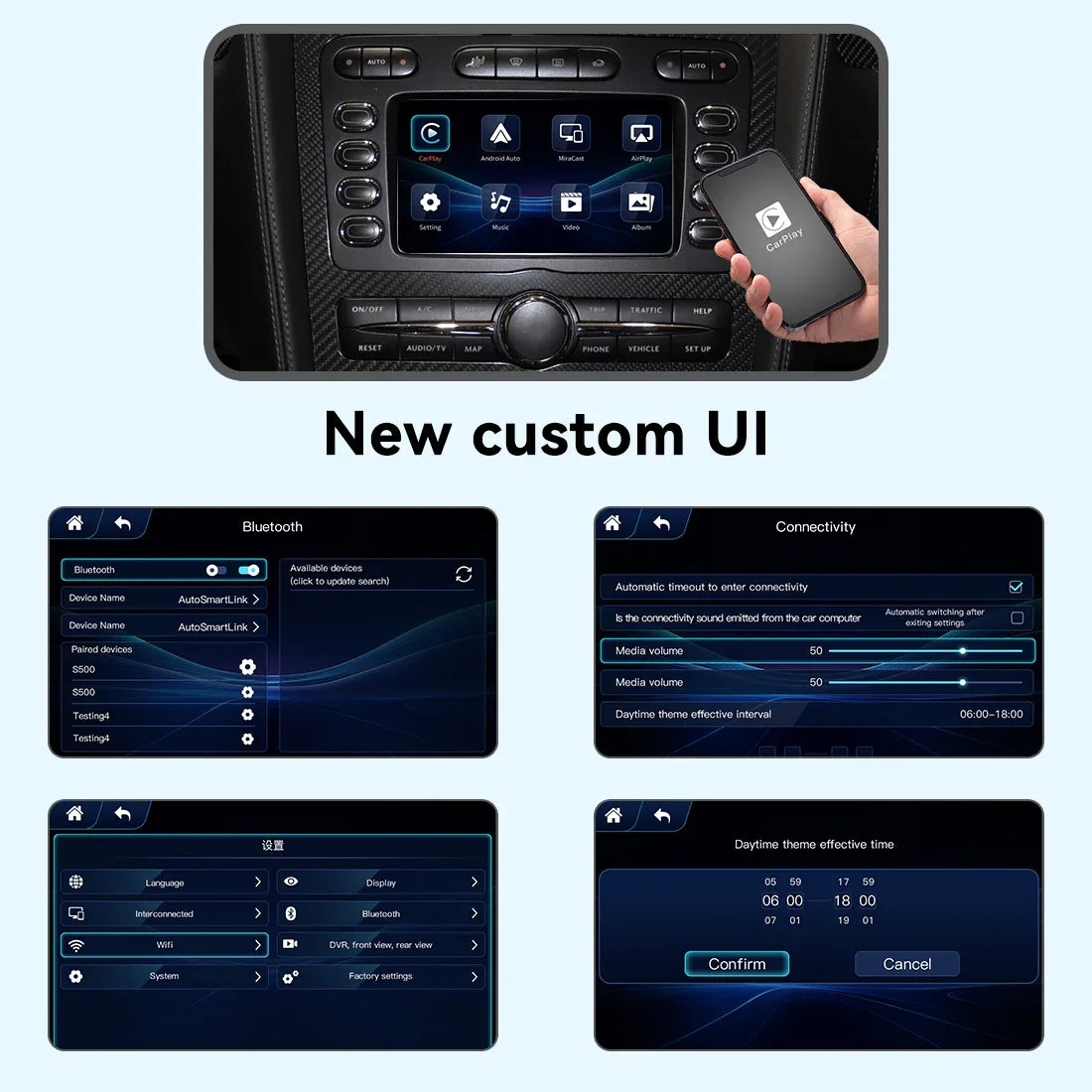 (WZBT-0) JoyeAuto Wireless Apple Carplay AirPlay Android Auto Interface for 2004-2011 Bentley Continental Flying Spur Support Touchscreen Mirror-link Plug and Play - MMB Auto