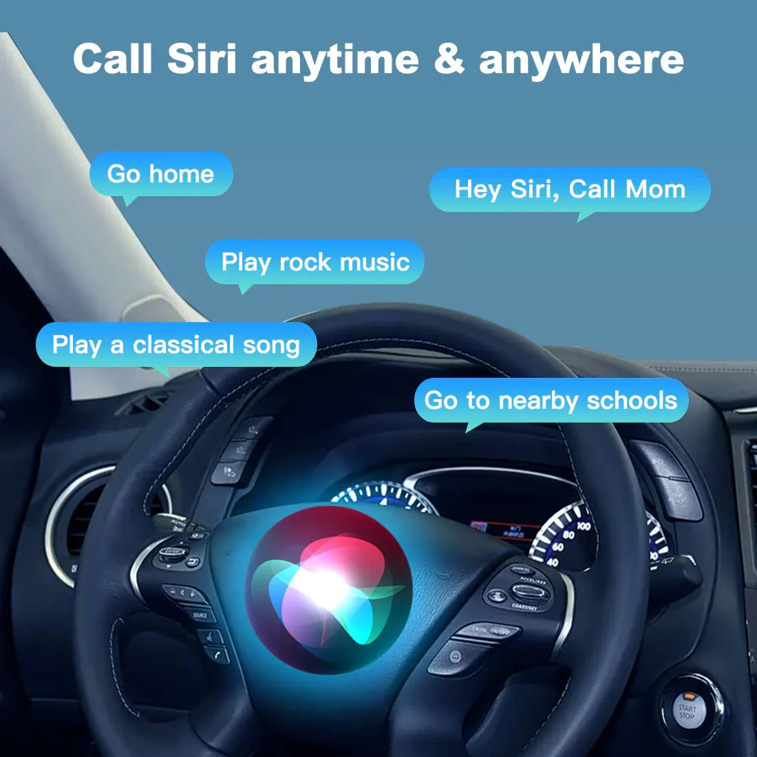 (WZIN-2) New JoyeAuto Carplay Module Retrofit for 2015-2019 Infiniti QX60 Q70 QX70 WiFi Wireless Apple CarPlay AirPlay Android Auto Interface Secondary image