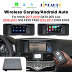 (WZIN-3) New JoyeAuto Carplay Module Retrofit for Infiniti QX70 Q70 EX25 G35 FX35 FX50 EX35 WiFi Wireless Apple CarPlay AirPlay Android Auto Interface - MMB Auto