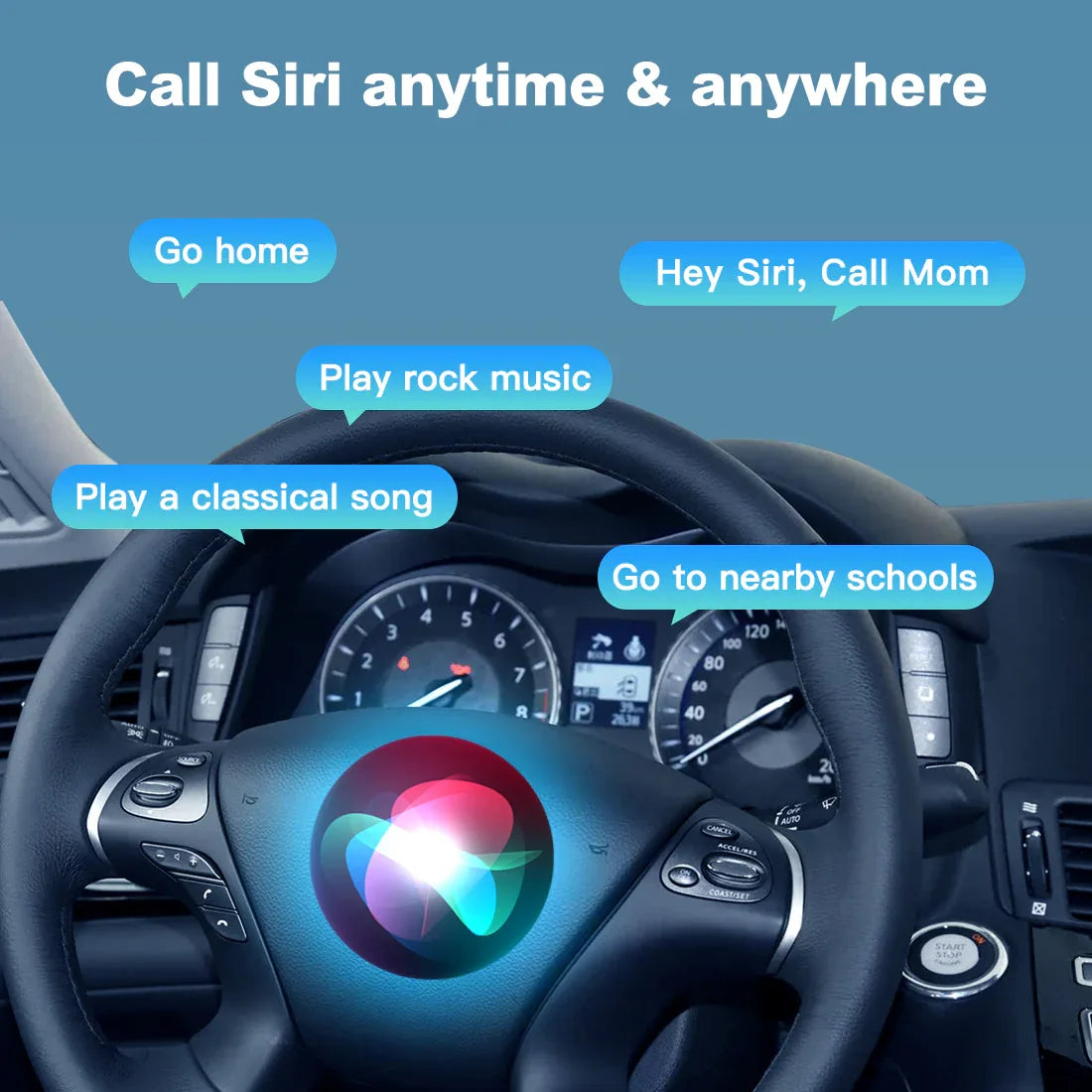 (WZIN-3) New JoyeAuto Carplay Module Retrofit for Infiniti QX70 Q70 EX25 G35 FX35 FX50 EX35 WiFi Wireless Apple CarPlay AirPlay Android Auto Interface - MMB Auto