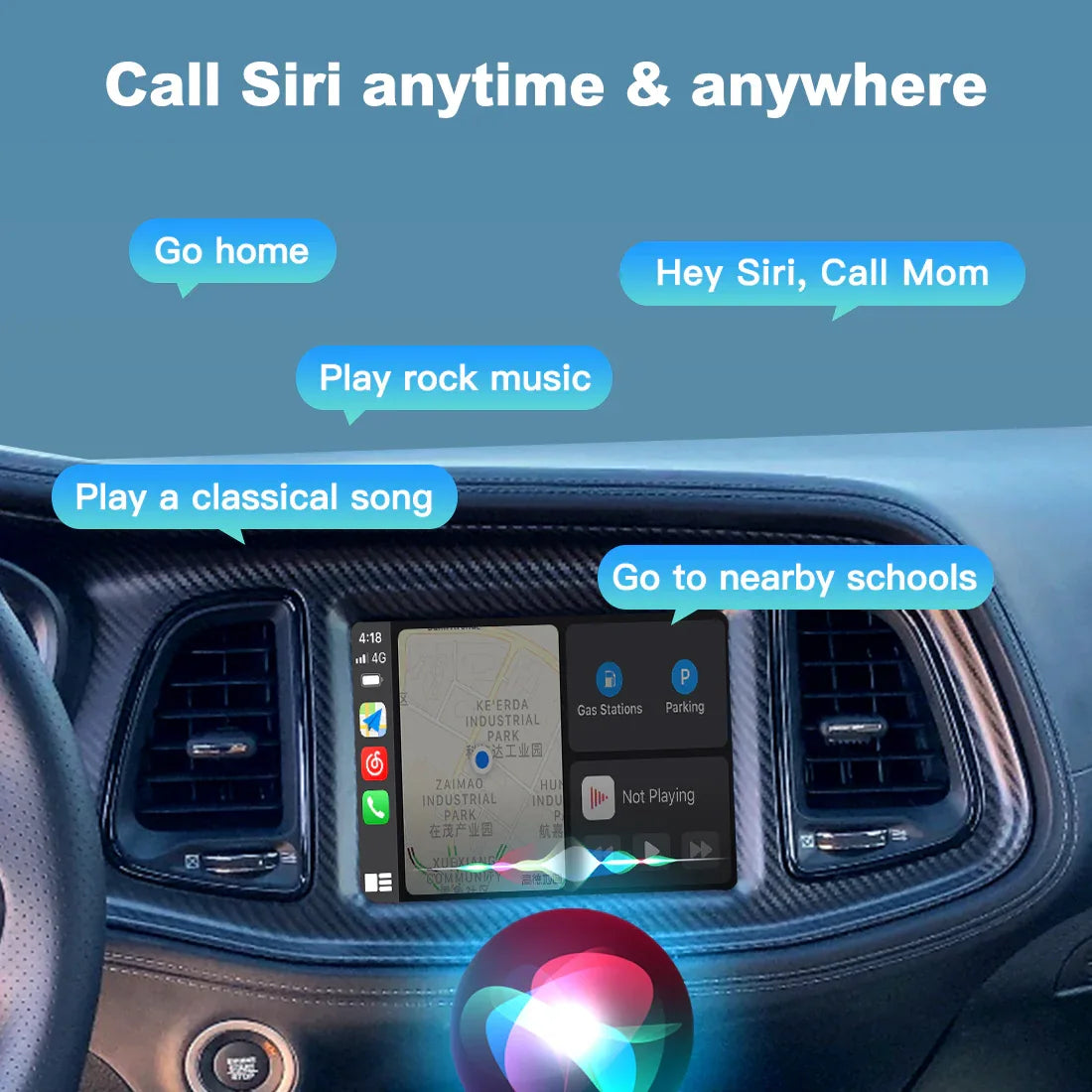 (WZJP-1) JoyeAuto Wireless Apple Carplay AirPlay Android Auto Interface for JEEP Cherokee Grand Cherokee Uconnect 8.4 Plug and Play Secondary image