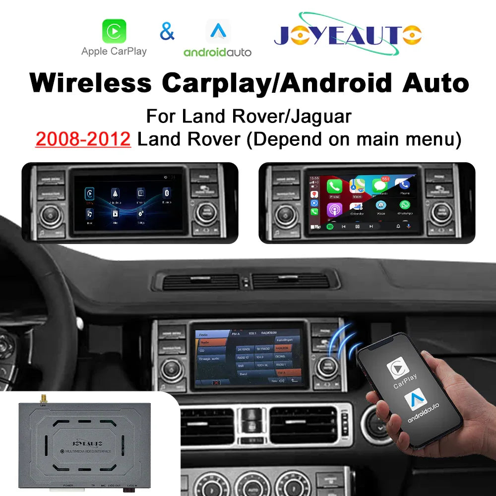 (WZLR-3) New Joyeauto Wireless Apple CarPlay AirPlay Android Auto Retrofit for Land Rover Denso Radios Module Land Rover Sport/Vogue Discovery 4 L319 L320 L322 2008-2012 - MMB Auto Main image