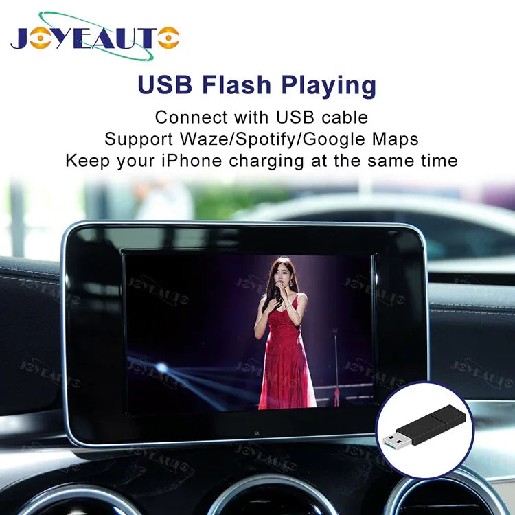 (WZME-1) Joyeauto Mercedes A B C E M S CLA GLK GLA ML SLK GLC CLS NTG5 2015-2018 WiFi Wireless Apple CarPlay Android Auto Interface - MMB Auto