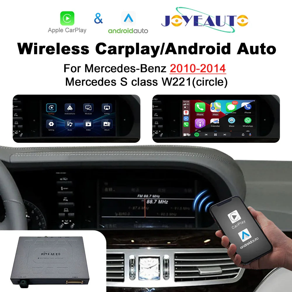 (WZME-2S) Joyeauto Mercedes S class W221 NTG4.5 2010-2014MY WiFi Wireless Apple CarPlay AirPlay Android auto Interface Secondary image