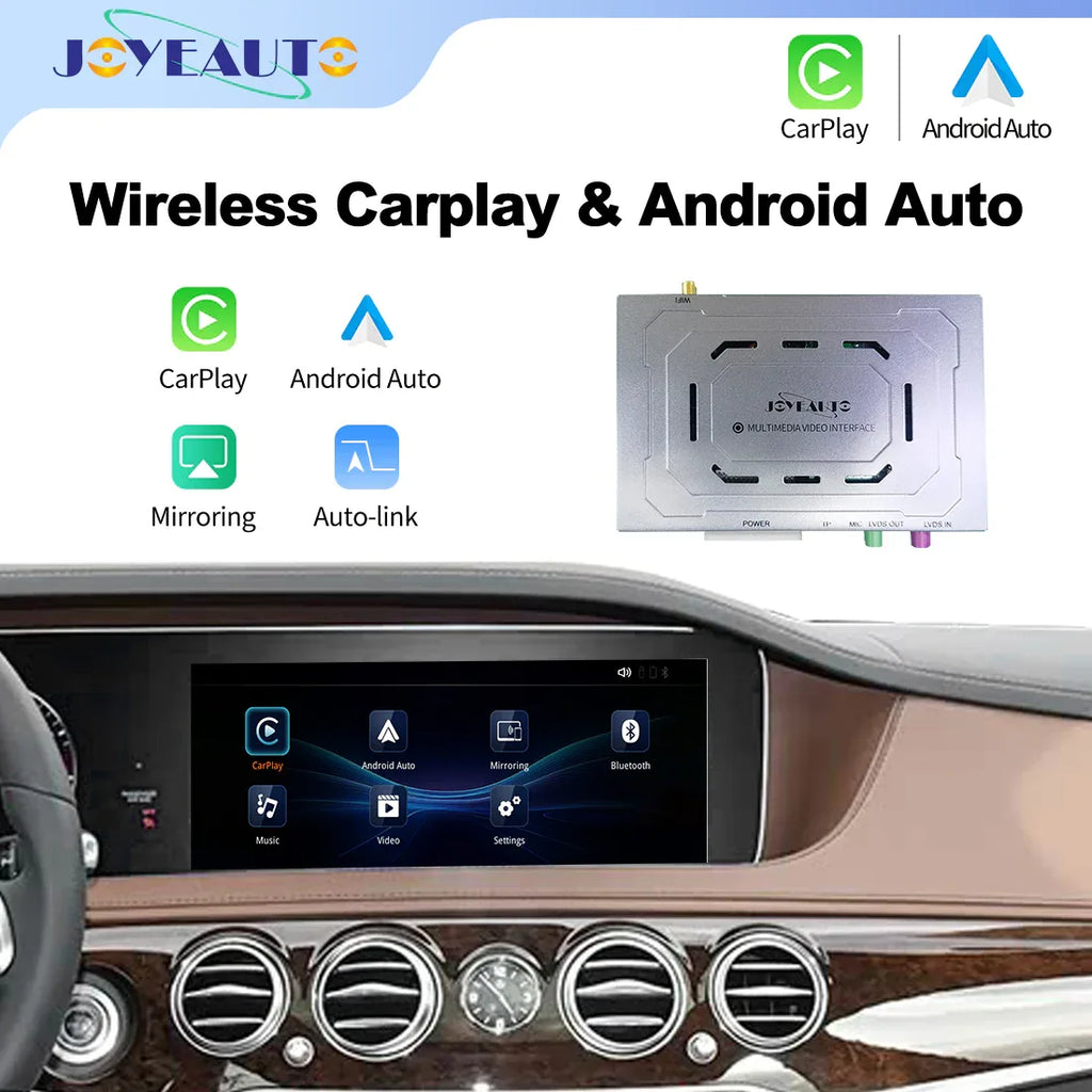 (WZME-4) Joyeauto Mercedes-Benz NTG5.5 2016-2020 AMG C E S Class w206 w212 w222 WiFi Wireless Apple CarPlay AirPlay Android auto Hicar Interface - MMB Auto