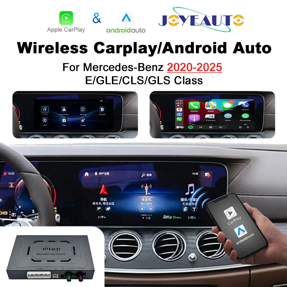 (WZME-5) Joyeauto Mercedes-Benz NTG6.0 2020-2025 10.25 12.3 inch A B GLA GLB GLC E GLE CLS GLS WiFi Wireless Apple CarPlay AirPlay Android auto Hicar Interface - MMB Auto Main image