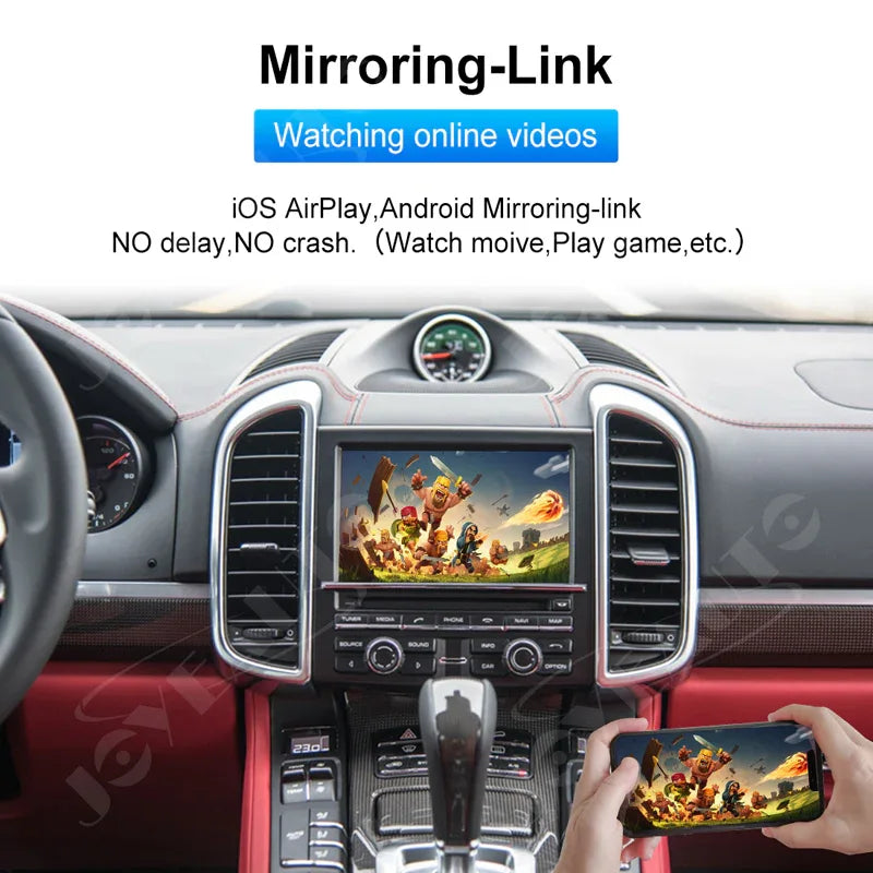 (WZPO-1) Joyeauto 2010-2016 Porsche Cayenne 911 991 Boxster Cayman Macan Panamera PCM3.1 Wireless Apple CarPlay Android Auto Interface - MMB Auto