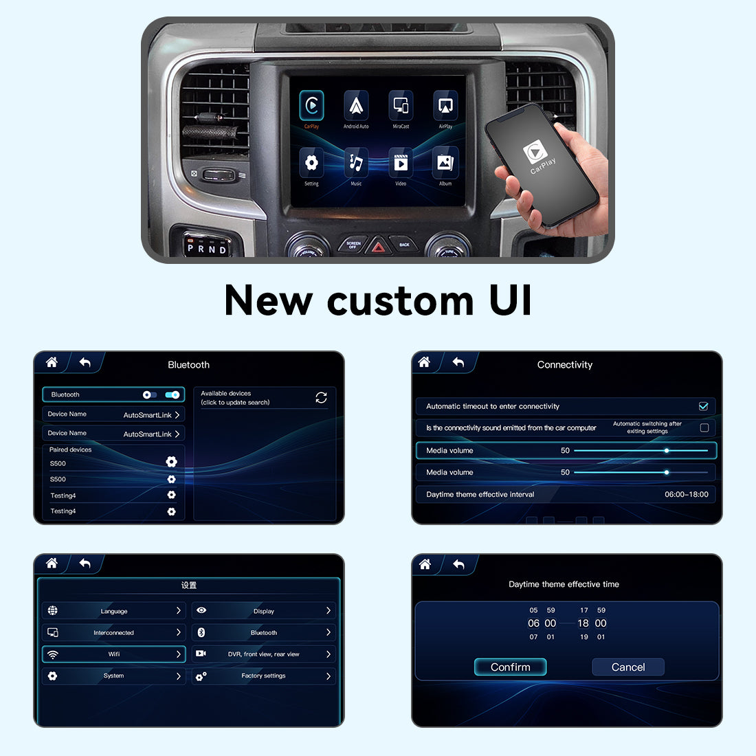 (WZDG-1) New JoyeAuto Dodge Uconnect8.4 Carplay Module Retrofit for Ram Viper Challenger Charger WiFi Wireless Apple CarPlay AirPlay Android Auto Interface