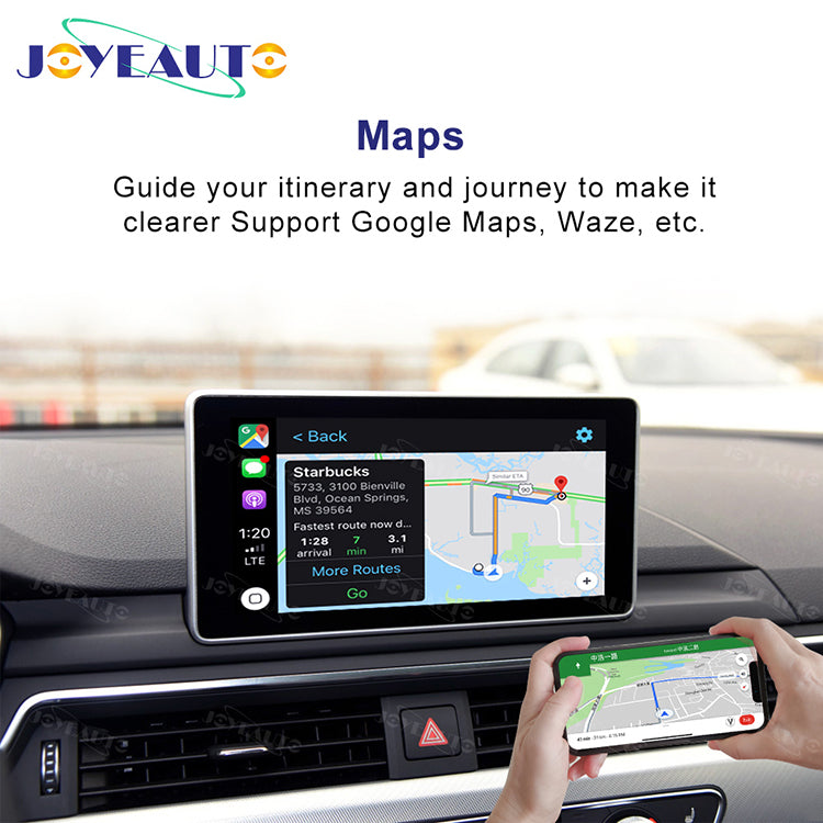 (WZAU-2) Joyeauto Audi A3 MMI 3G A4/A5/Q2/Q5/Q7 B9 MIB WiFi Wireless Apple CarPlay Android Auto iOS AirPlay Retrofit Secondary image