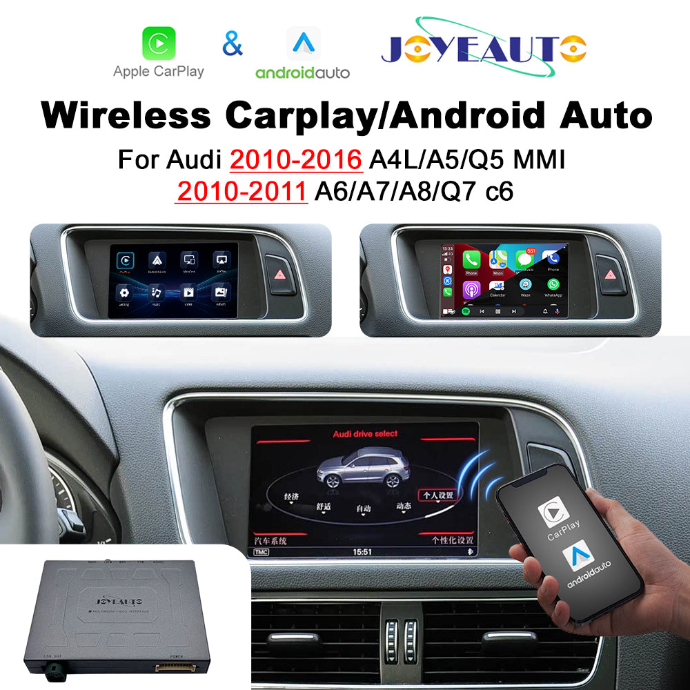(WZAU-5) Joyeauto Audi A4 A5 Q5 MMI 3G 3G+ basic A6 Q7 c6 WIFI Wireless Apple CarPlay Android Auto iOS Airplay Retrofit Main image