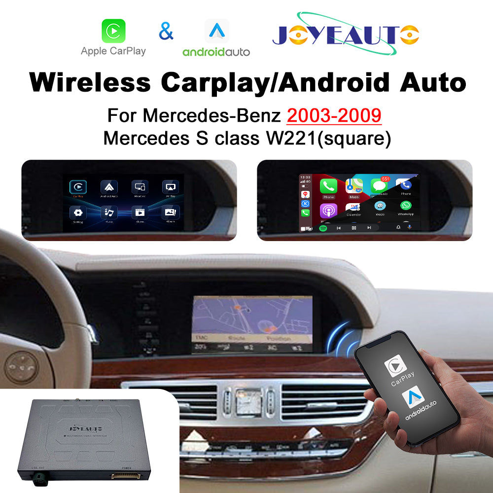 (WZME-3S) Joyeauto Mercedes-Benz S class W221 NTG4.0 2006-2009MY WiFi Wireless Apple CarPlay AirPlay Android auto Interface Main image