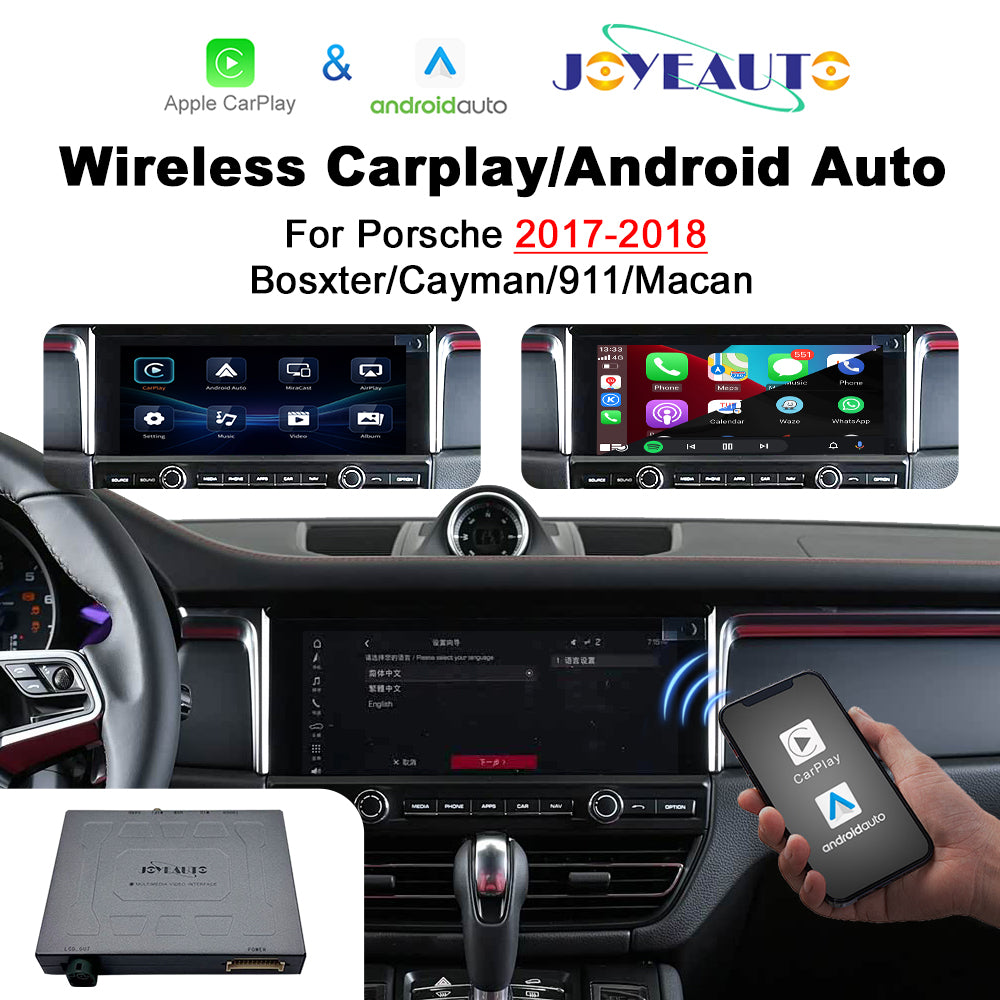 (WZPO-2) Joyeauto 2017-2019 Porsche PCM4.0 911 Boxster Cayman Macan 2017-2019MY Wireless Apple CarPlay Android Auto Module Solution Main image